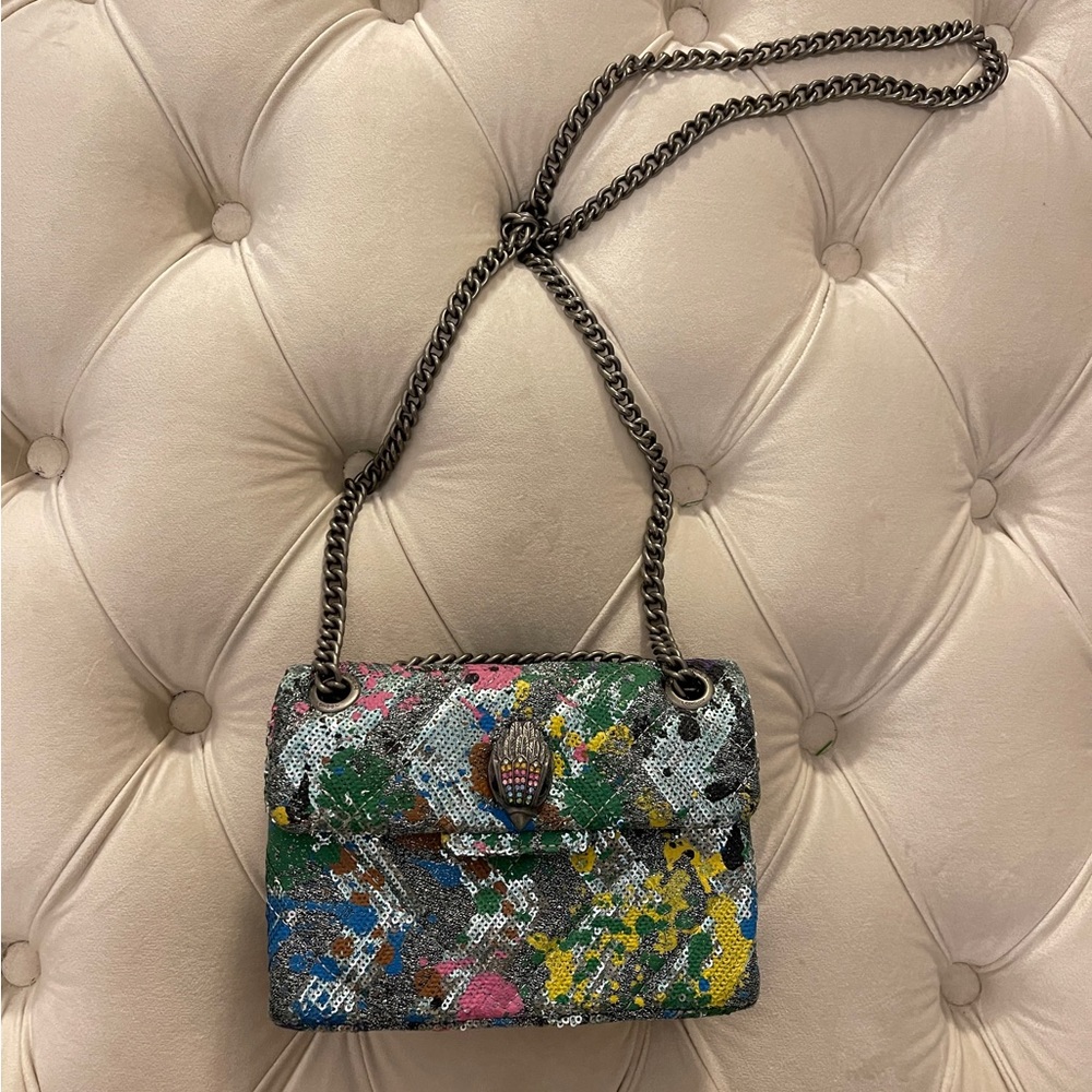 Kurt Geiger multi colored sequin bag